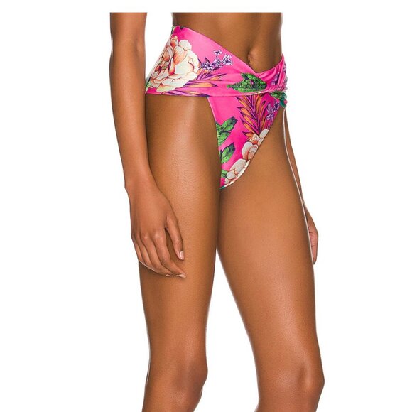 Aqua Bendita x REVOLVE Lily Bikini Bottom in Pink Floral - Picture 4 of 4